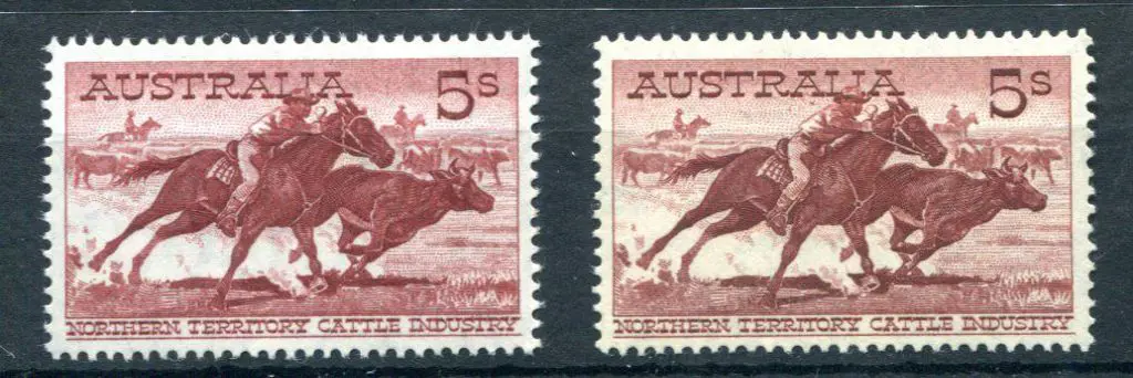1961/64 5/- cattleman on both cream & white ... Image 1++