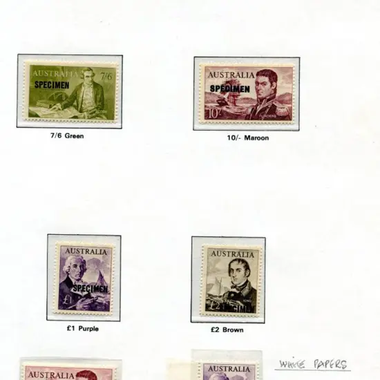 1963/65 7/6d to £2 Navigators ovptd "SPECIMEN" set ...