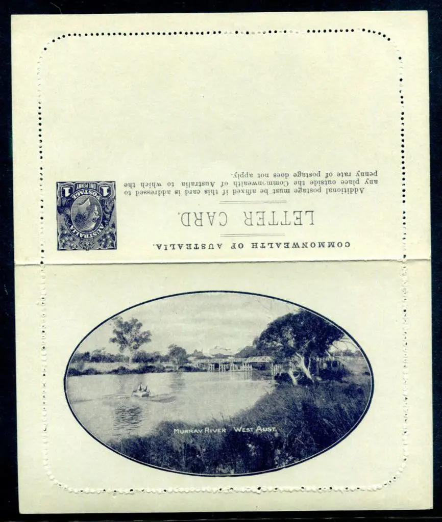 1914/18 1d KGV Die I Sideface, perf. 10 "Murray ... Image 1++