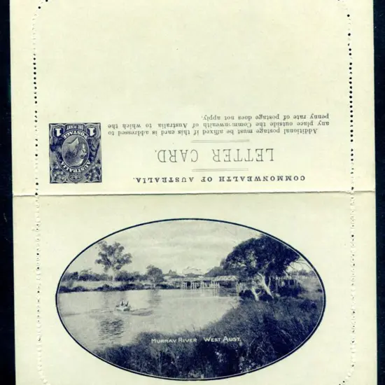1914/18 1d KGV Die I Sideface, perf. 10 "Murray ...