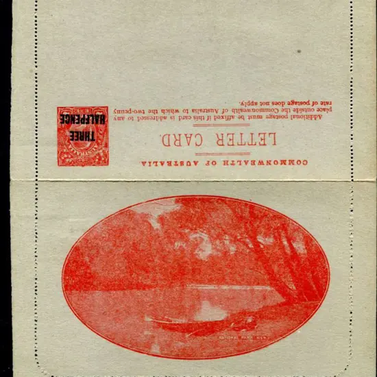 1924 KGV "THREE HALFPENCE' KGV Sideface, perf. 12½ ...