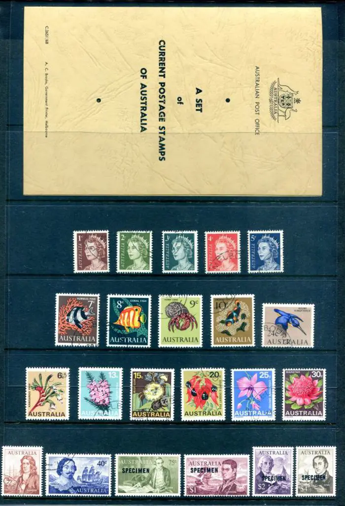 1966 "A Set of Current Postage Stamps of ... Image 1++