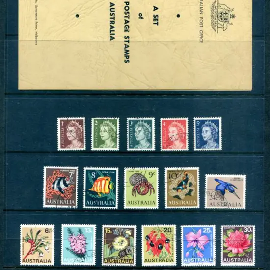 1966 "A Set of Current Postage Stamps of ...