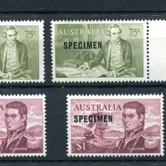 1966 Navigators ovptd "SPECIMEN" with 75c & $1 ...