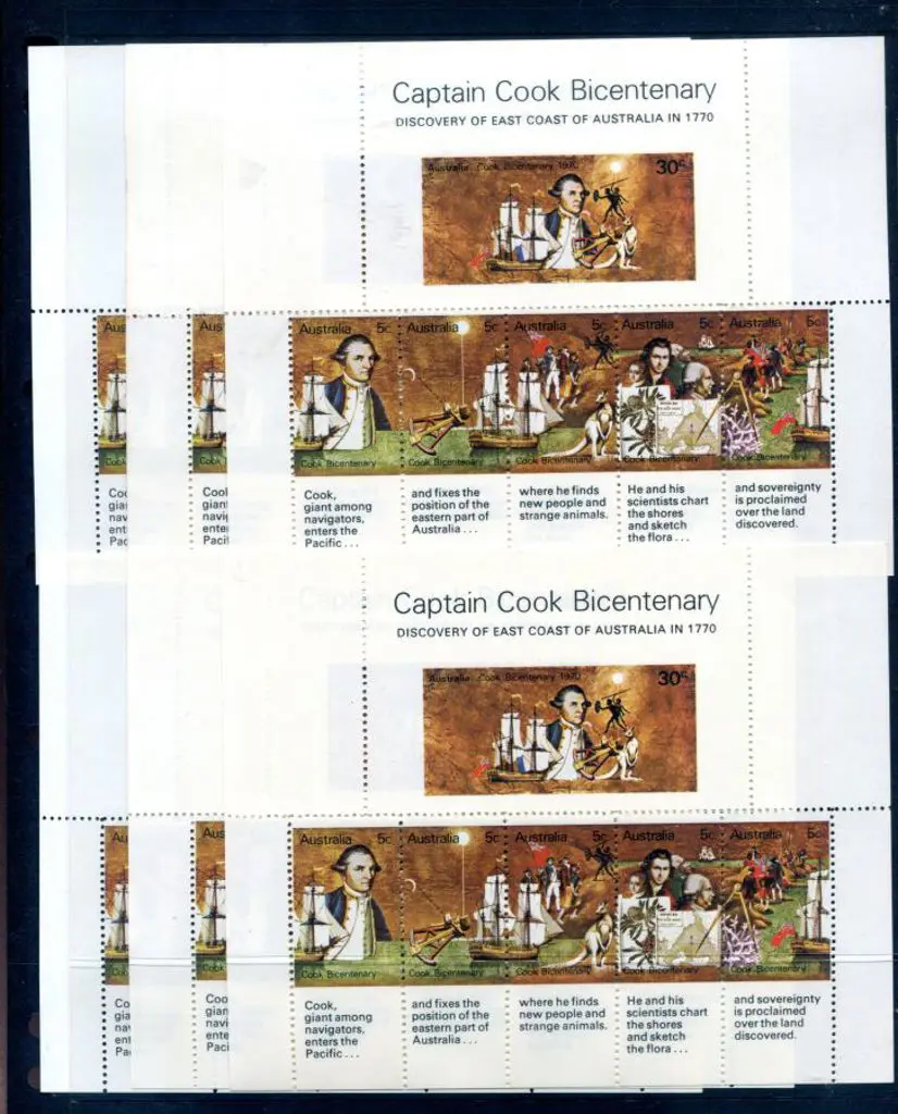 1970 Cook M/S's that were issued imperforate but ... Image 1++