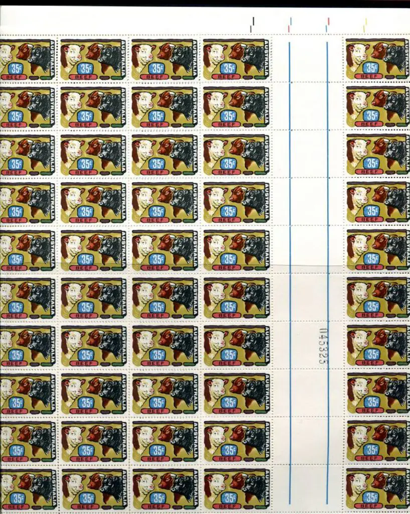 1972 Primary Industries "Beef" set of 4 in part ... Image 1++