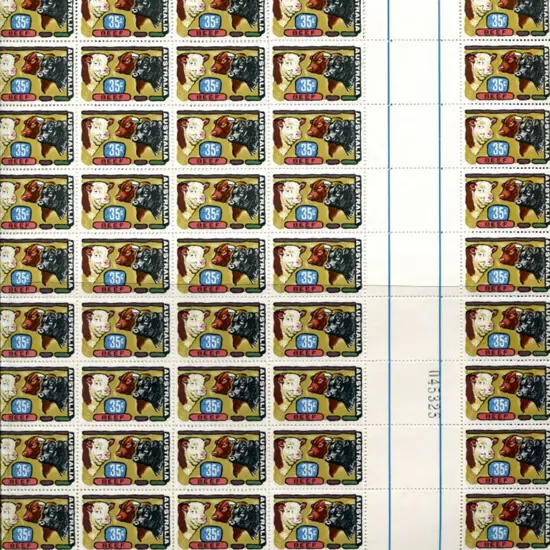 1972 Primary Industries "Beef" set of 4 in part ...