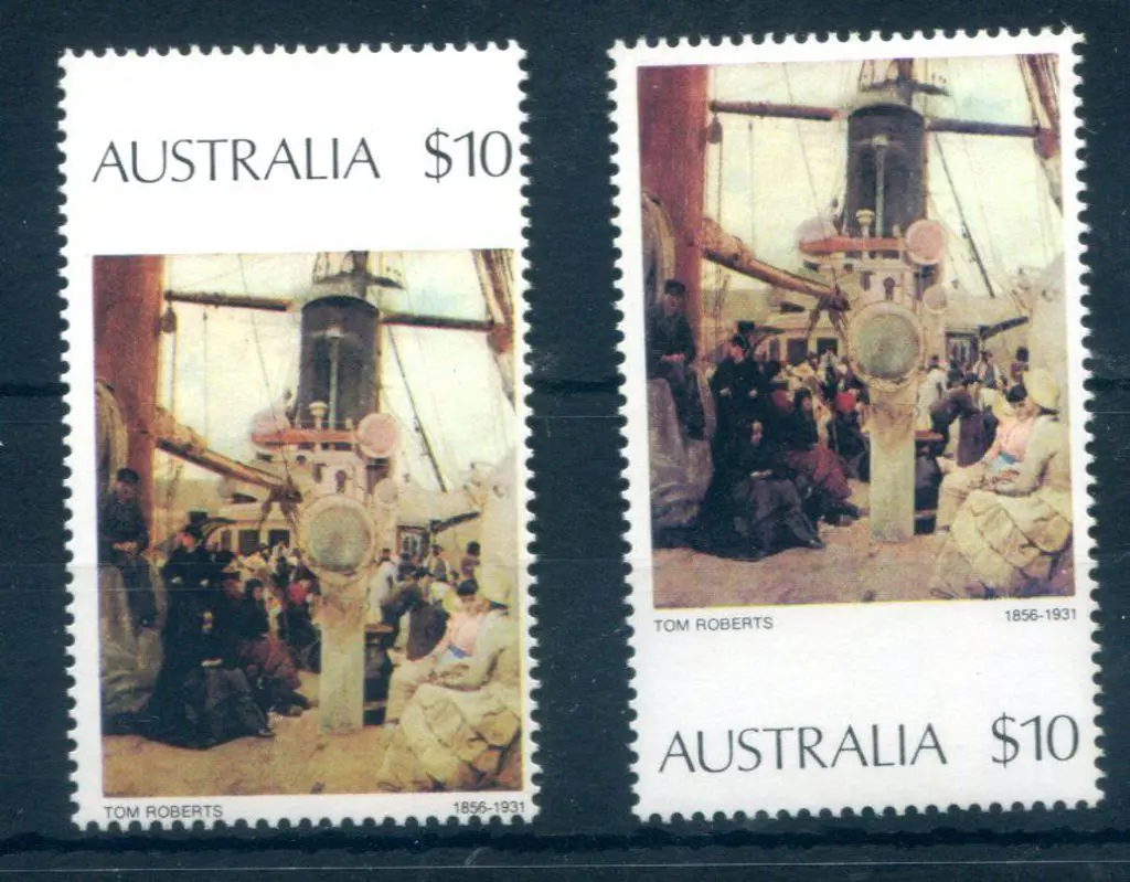 1977 $10 Coming South painting with massive ... Image 1++