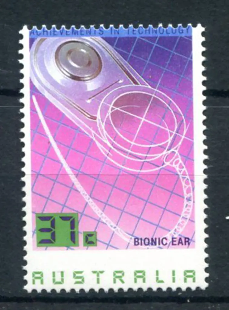 1987 37c Bionic Ear from Technology set with ... Image 1++