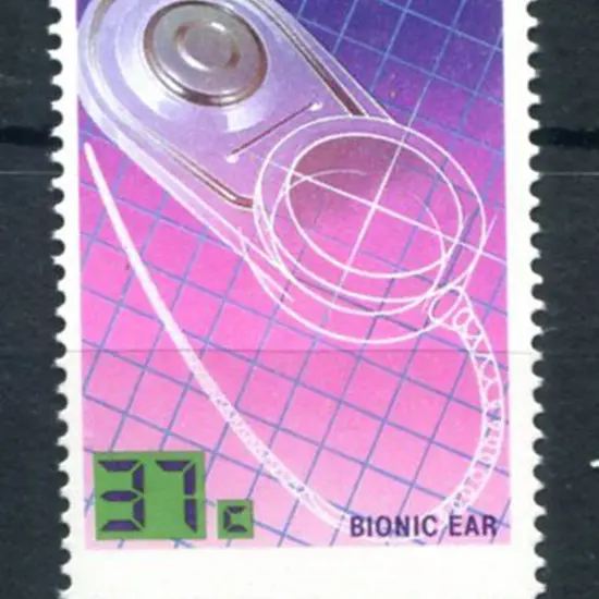 1987 37c Bionic Ear from Technology set with ...
