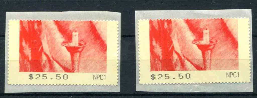 1993 $25.50 CPS dummy trial labels x 2 with ... Image 1++