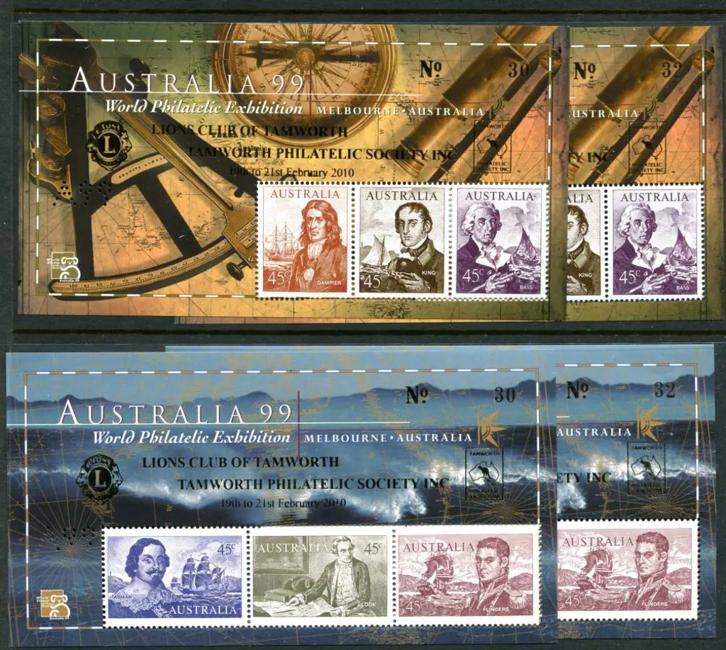 1999 Australia 99 Navigators M/S pairs x 2 ... Image 1++