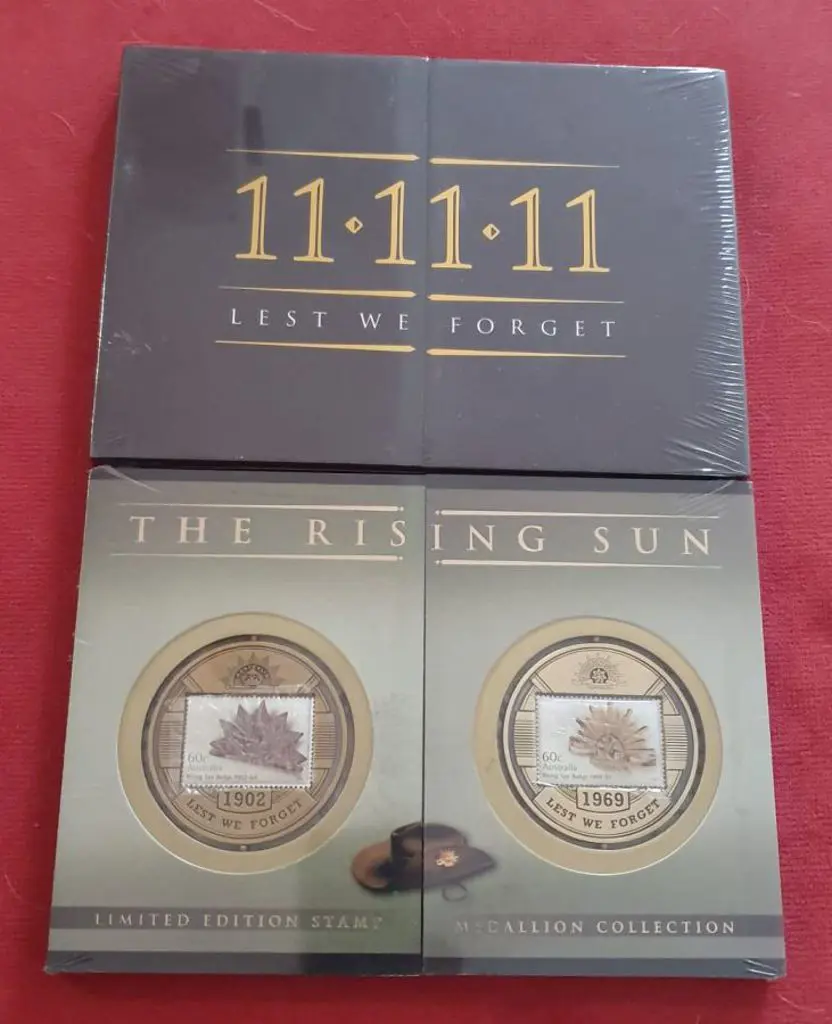 2011 "Lest We Forget" & 2012 "The Rising Sun" Aust ... Image 1++