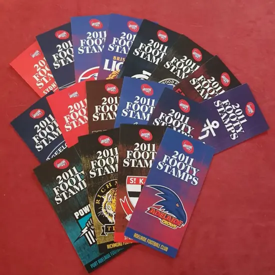 2011 AFL "Footy Stamps" in A4 S/A format for every ...