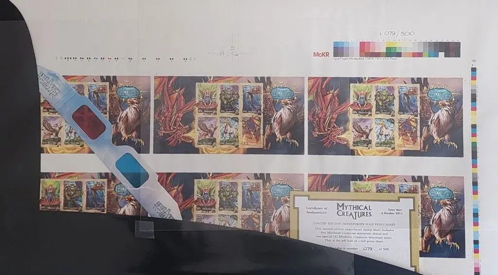 2011 Mythical Creatures Imperforate complete ... Image 1++