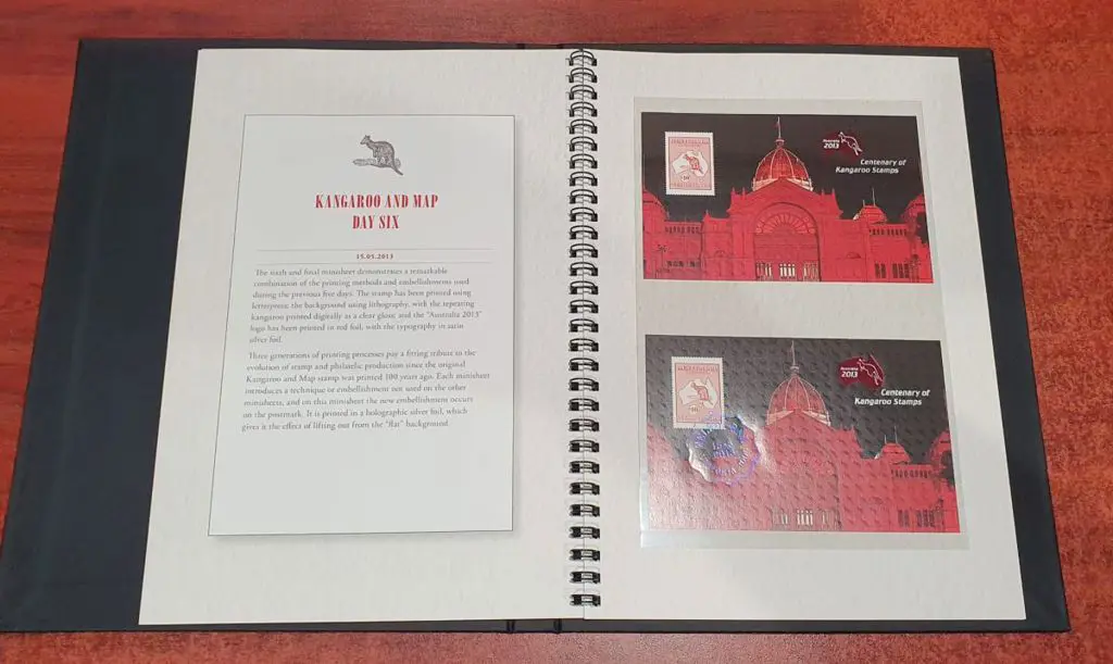 2013 "Kangaroo and Map Minisheet Collection" in ... Image 1++