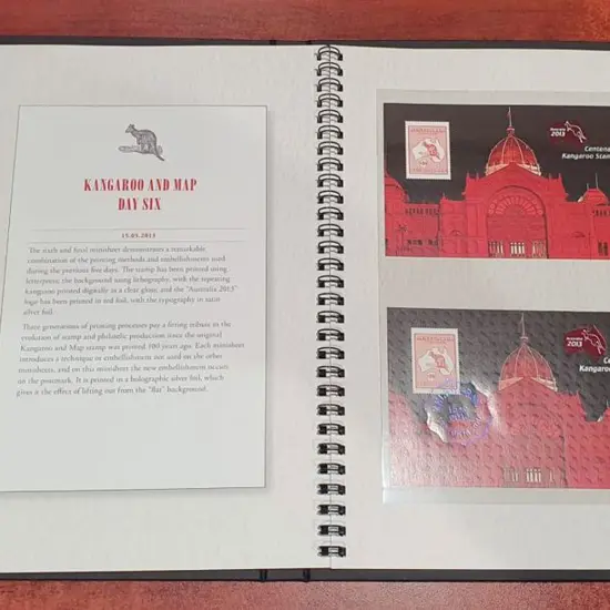 2013 "Kangaroo and Map Minisheet Collection" in ...