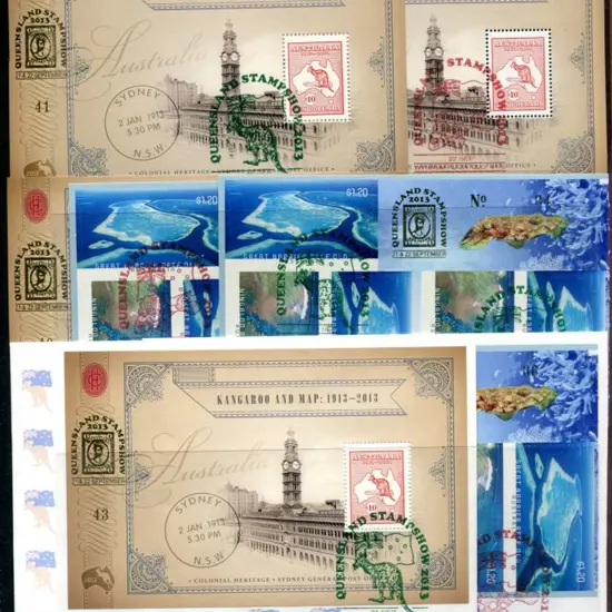 2013 (21st & 22nd Sept) Queensland Stampshow ovptd ...