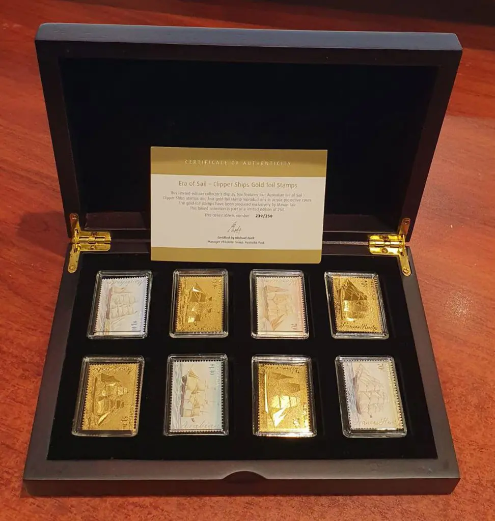 2015 Era of Sail - Clipper Ships Gold foil set of ... Image 1++