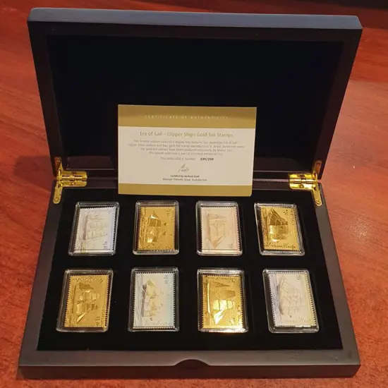2015 Era of Sail - Clipper Ships Gold foil set of ...
