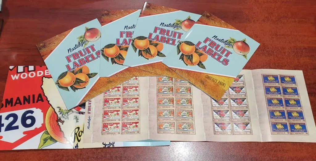2016 Nostalgic Fruit Labels Concertina Sheetlet ... Image 1++