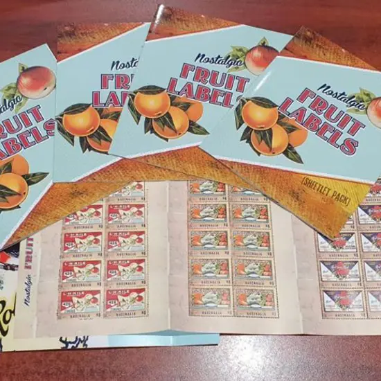 2016 Nostalgic Fruit Labels Concertina Sheetlet ...