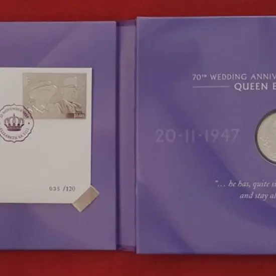 2017 (20th Nov) QEII 70th Wedding Anniv folder ...