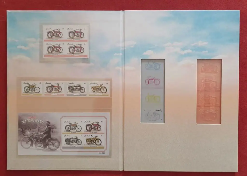 2018 "Vintage Motorcycles Self-adhesive ... Image 1++
