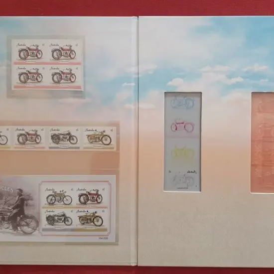 2018 "Vintage Motorcycles Self-adhesive ...
