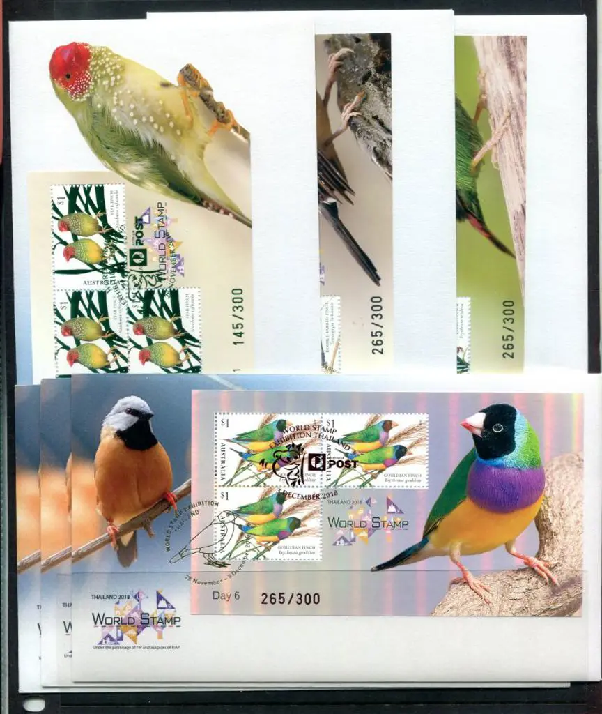2018 (28th Nov-3rd Dec) Finches set of 6 ... Image 1++