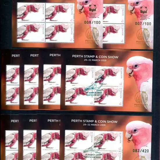 2019 (29th-31st Mar) Perth Stamp & Coin Show set ...