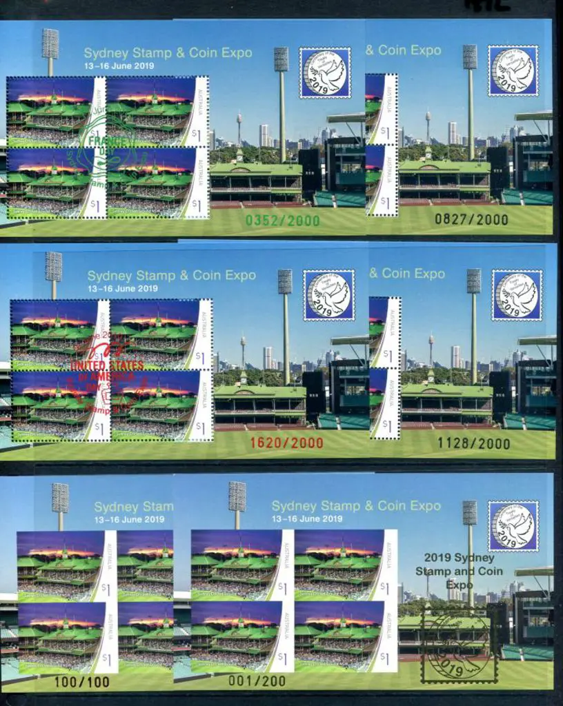 2019 (13th-16th June) Sydney Stamp & Coin Expo set ... Image 1++