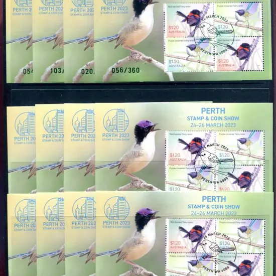 2023 (24th-26th Mar) Perth Stamp & Coin Wren M/S ...