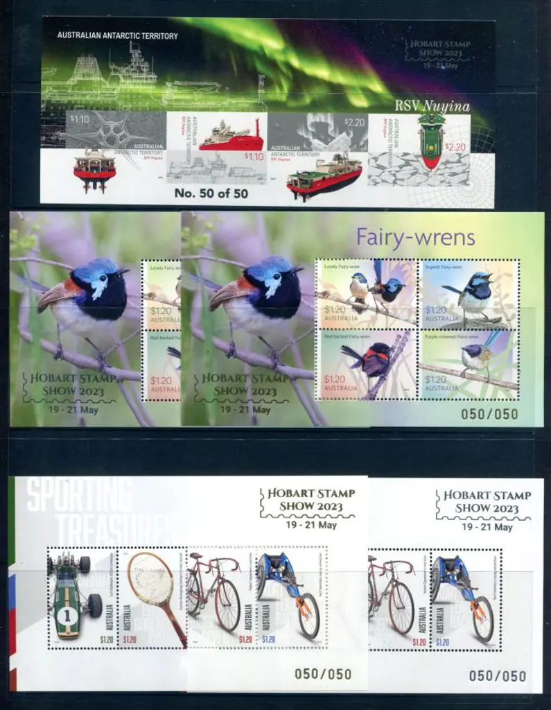 2023 (19th-21st May) Hobart Stamp Show ovptd M/S ... Image 1++