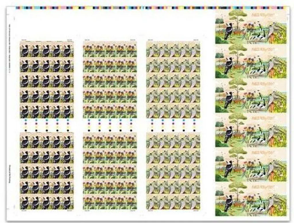 2023 "Aussie Bird Count" semi-imperforate sheet ... Image 1++