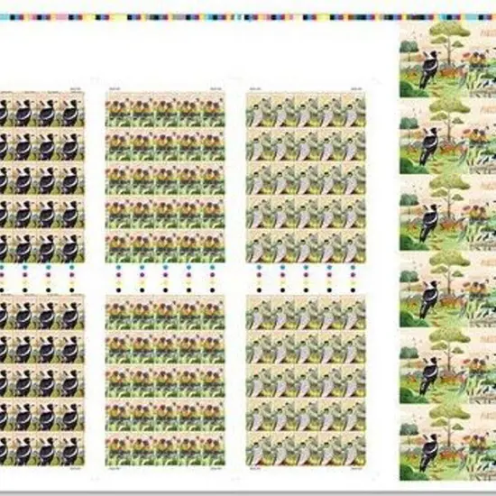 2023 "Aussie Bird Count" semi-imperforate sheet ...