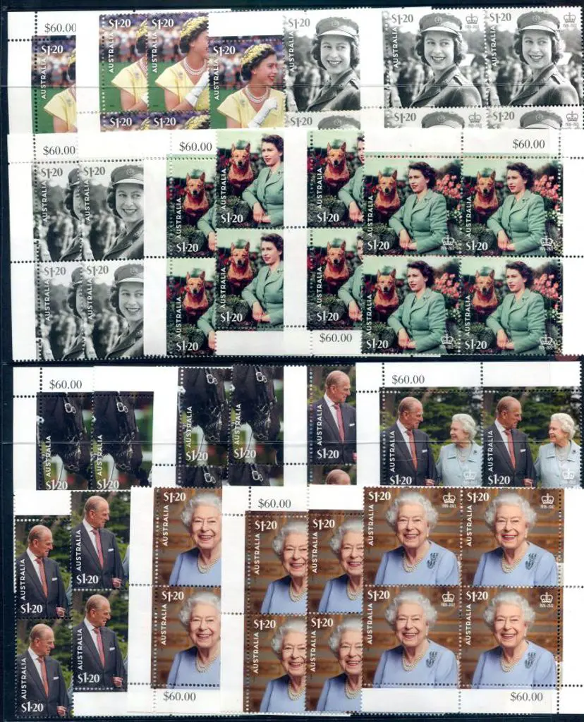 2023 QEII In Memorium set of 6 x $1.20 in matching ... Image 1++
