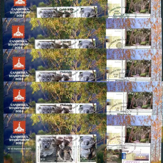 2024 (12th-15th Sept) Canberra Stamp Show set of ...