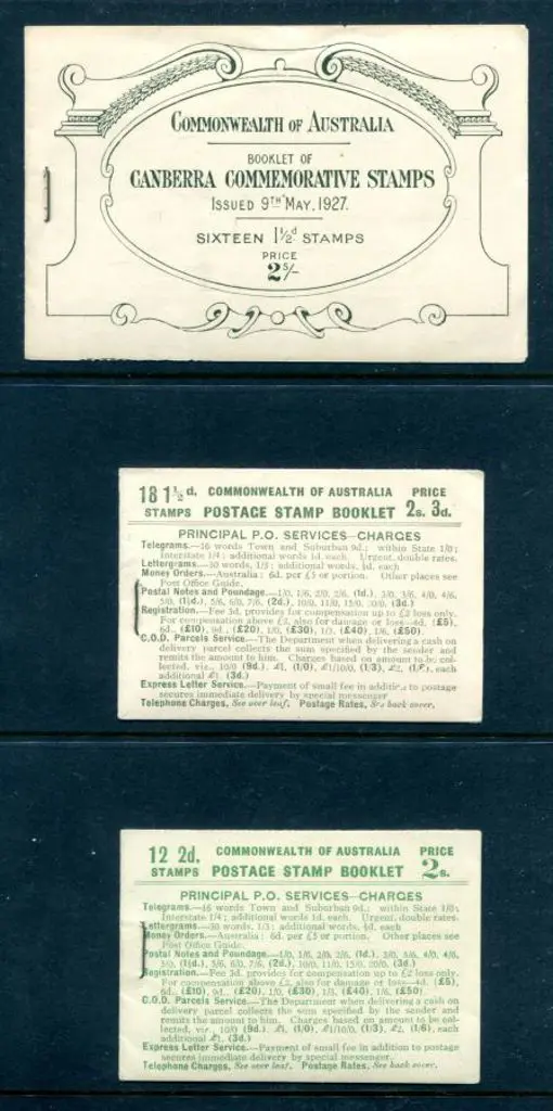 1927 2/- Parliament House booklet (B38), fresh but ... Image 1++