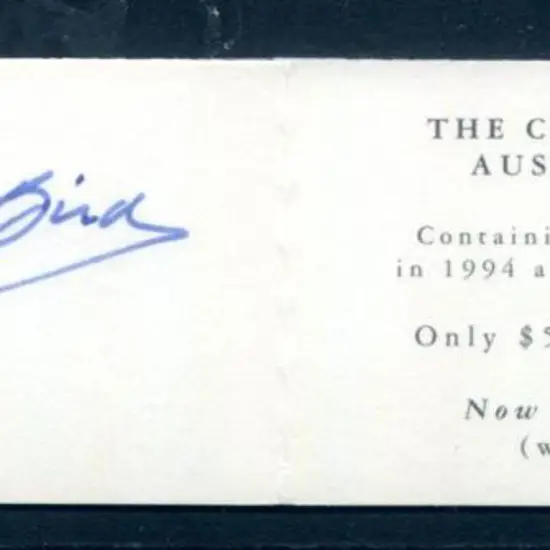 2000 $2 Bark Endeavour ovptd "CONGRESS" in red & ...