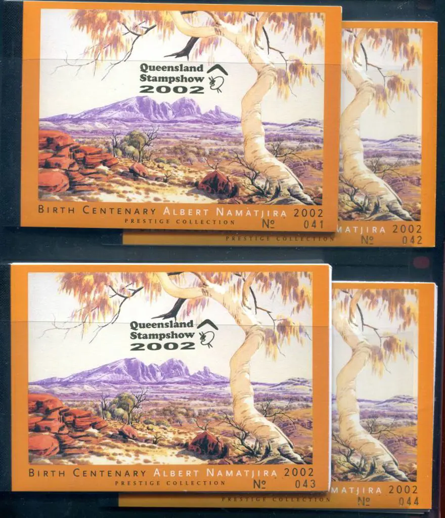 2002 $9.95 Namatjira Prestige ovptd "Queensland ... Image 1++