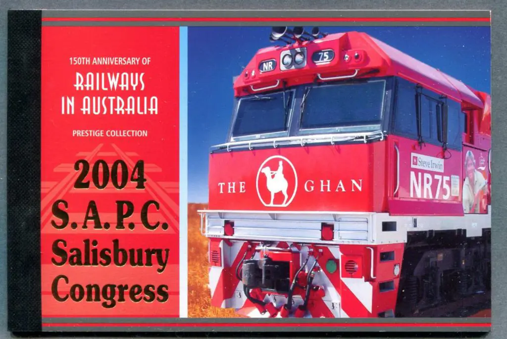 2004 $10 Railways in Australia Prestige ovptd ... Image 1++