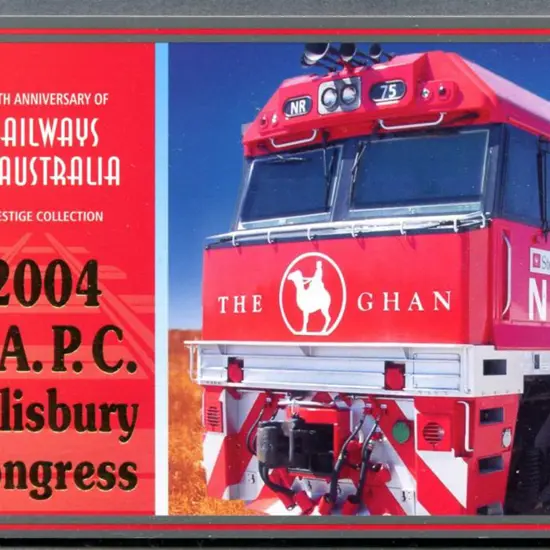2004 $10 Railways in Australia Prestige ovptd ...