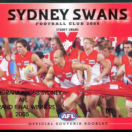 2005 $10.95 Sydney Swans AFL Clubs Prestige ovptd ...