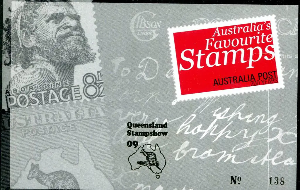 2009 $12.95 Favourite Stamps ovptd "Queensland ... Image 1++