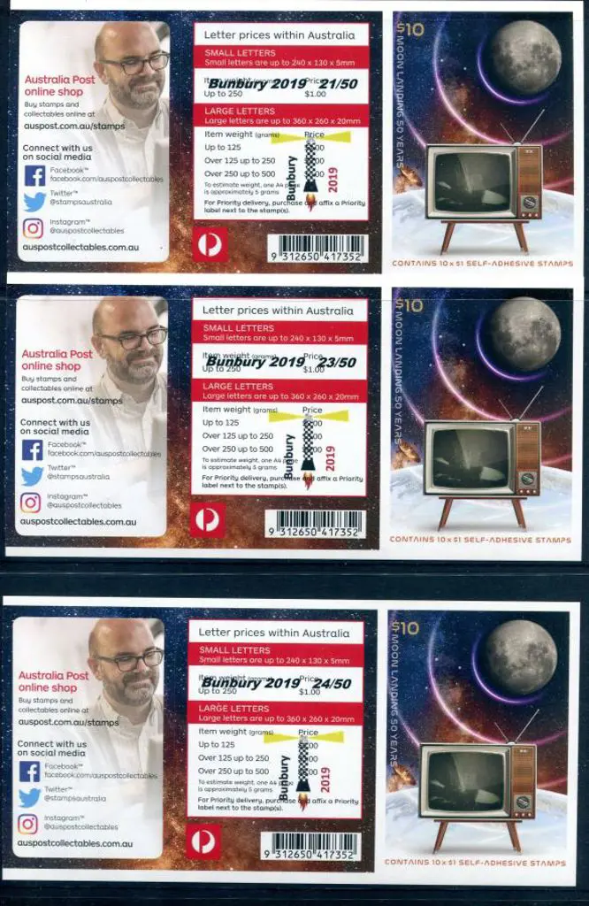 2019 $10 Moon landing S/A with the 10 x $1 ... Image 1++