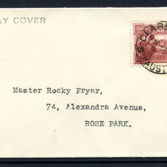1927 (9th May) 1½d Parliament House centrally tied ...