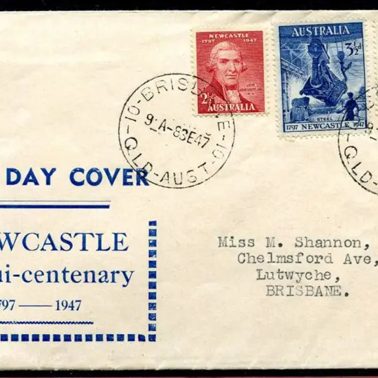 1947 (8th Sept) Newcastle set of 3 on "NEWCASTLE ...