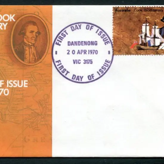 1970 (20th Apr) 30c Cook on small cover with neat ...