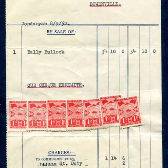 1941 1d Buffalo Fly Control Tax red Revenues x 7 ...